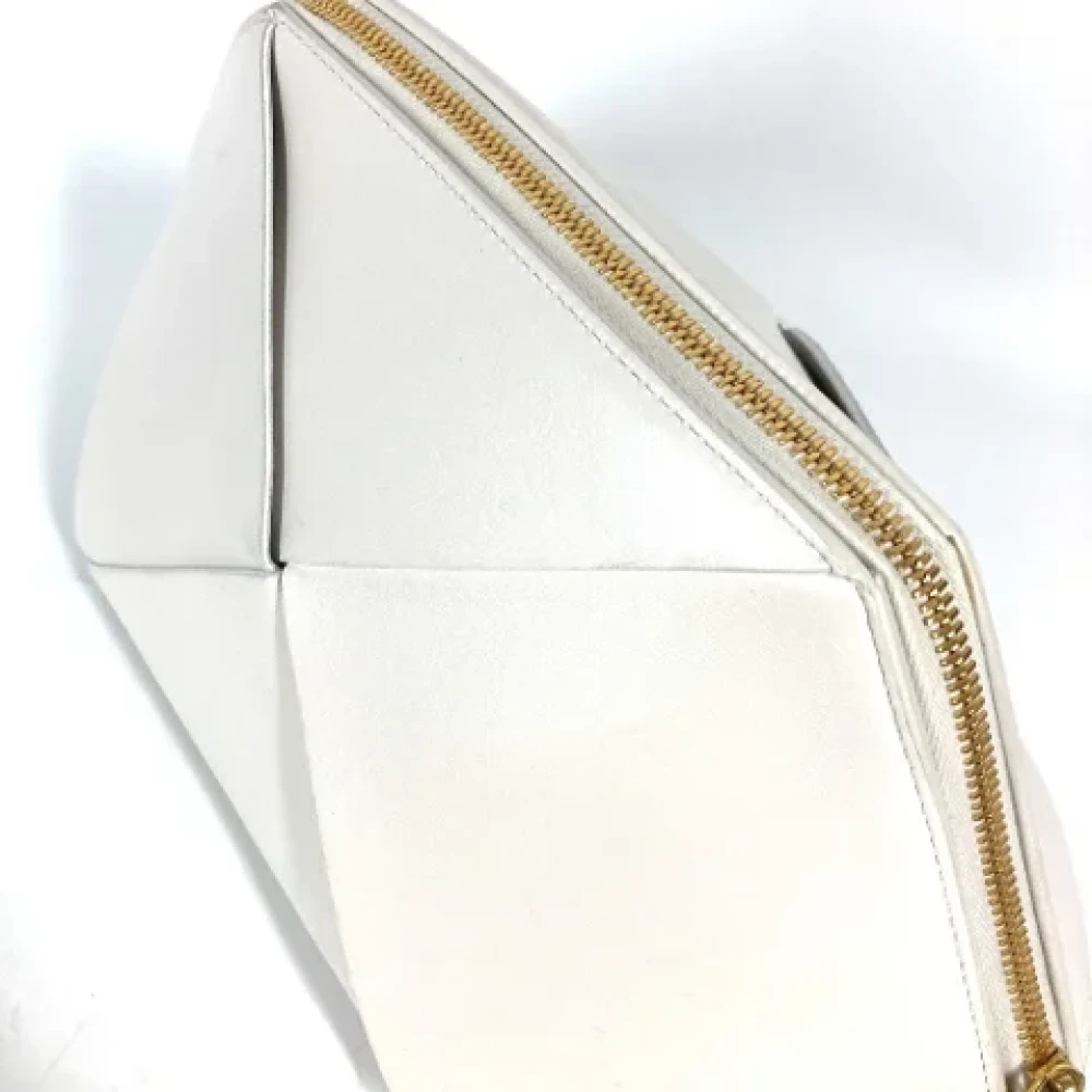 Bottega Veneta Vintage Pre-owned Leather pouches White Dames