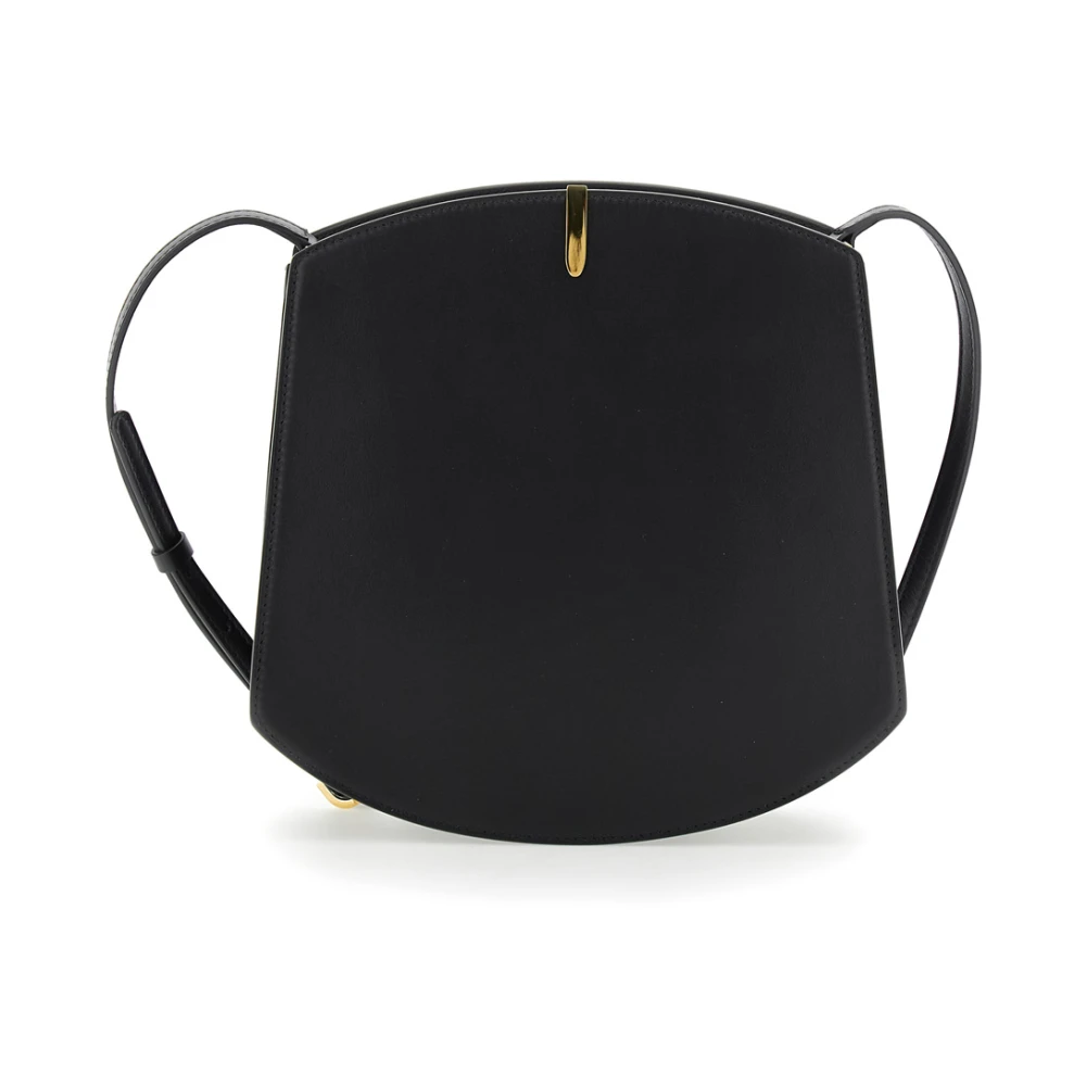 Savette Zwarte leren crossbody tas Florence Black Dames