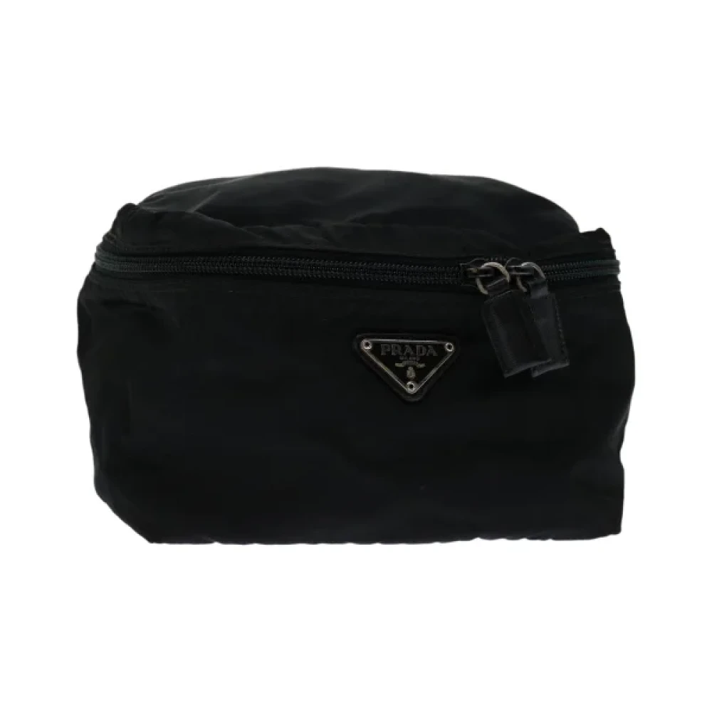 Prada Vintage Pre-owned Nylon home-office Black Dames