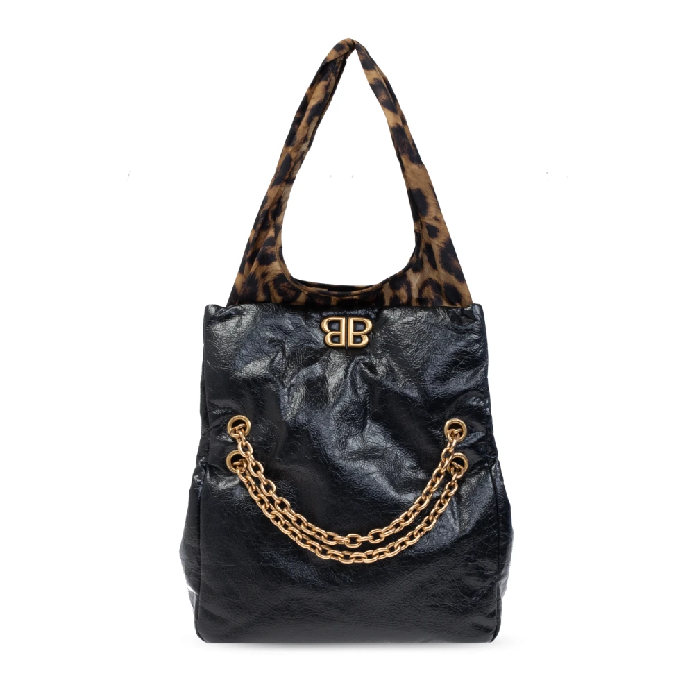 Balenciaga Monaco Small Chain Schoudertas Black Dames
