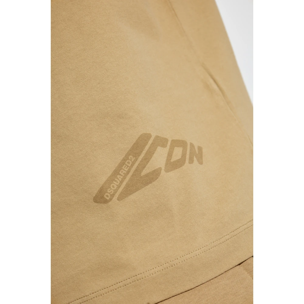 Dsquared2 T-shirt met logo Green Heren