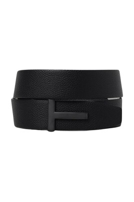 black-leather-t-buckle-belt