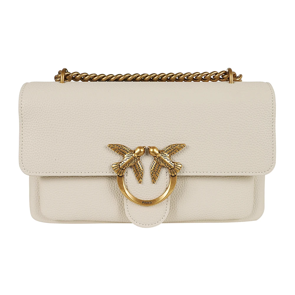 Pinko Witte Crossbody Tas Elegant Ontwerp White Dames