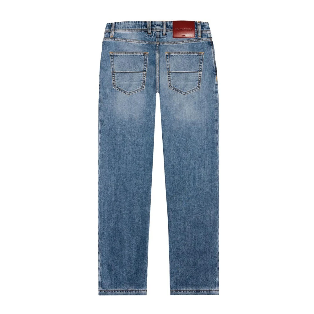 Tramarossa Lichtblauwe Katoenen Selvedge Jeans Blue Heren
