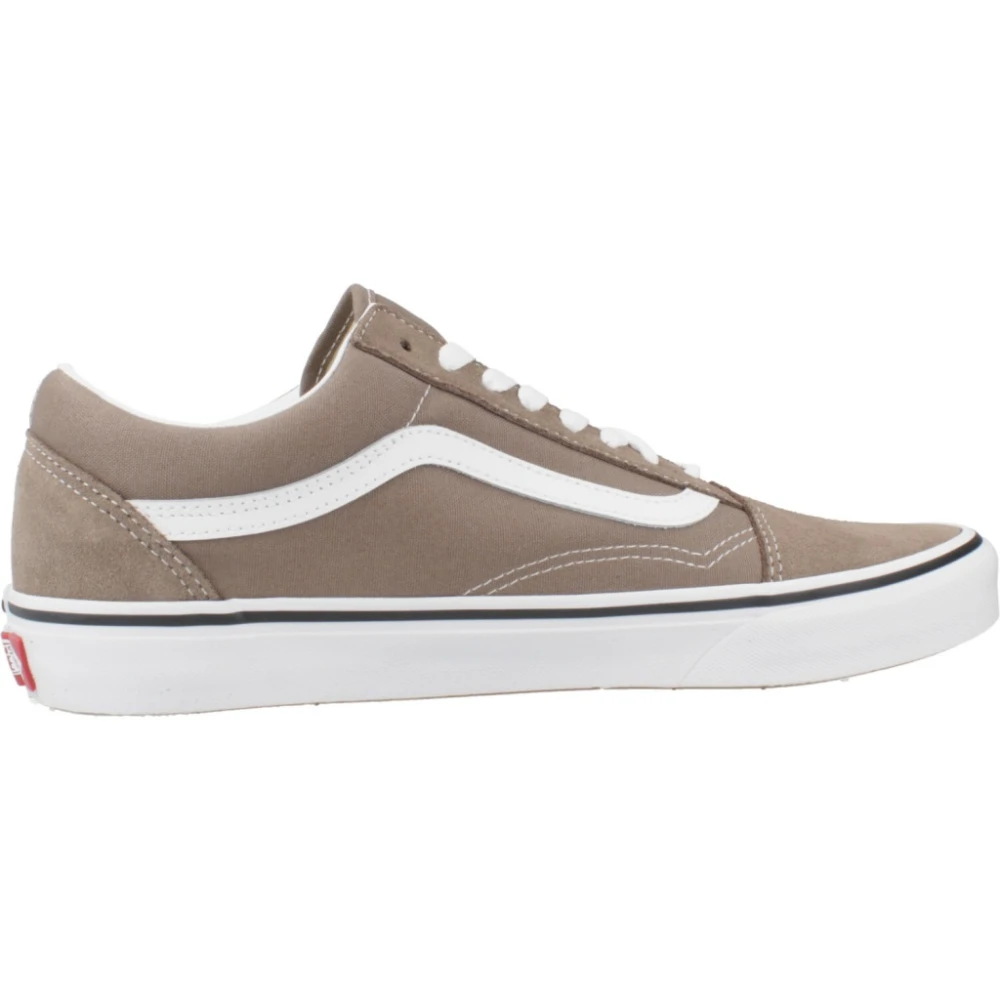 Vans Men's Brown Old Skool Leather Trainers - Sneakers - 7 Uk - Shoes