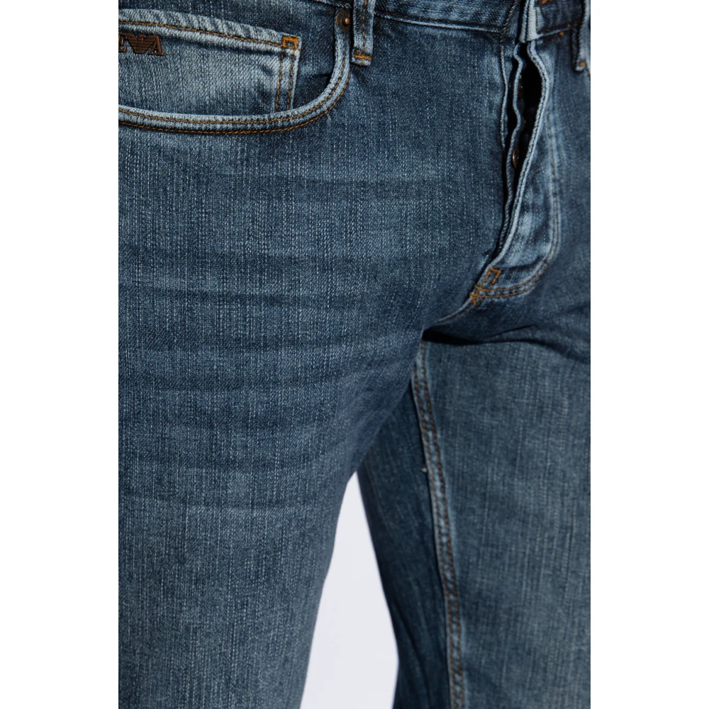 Emporio Armani Jeans met toelopende pijpen Blue Heren