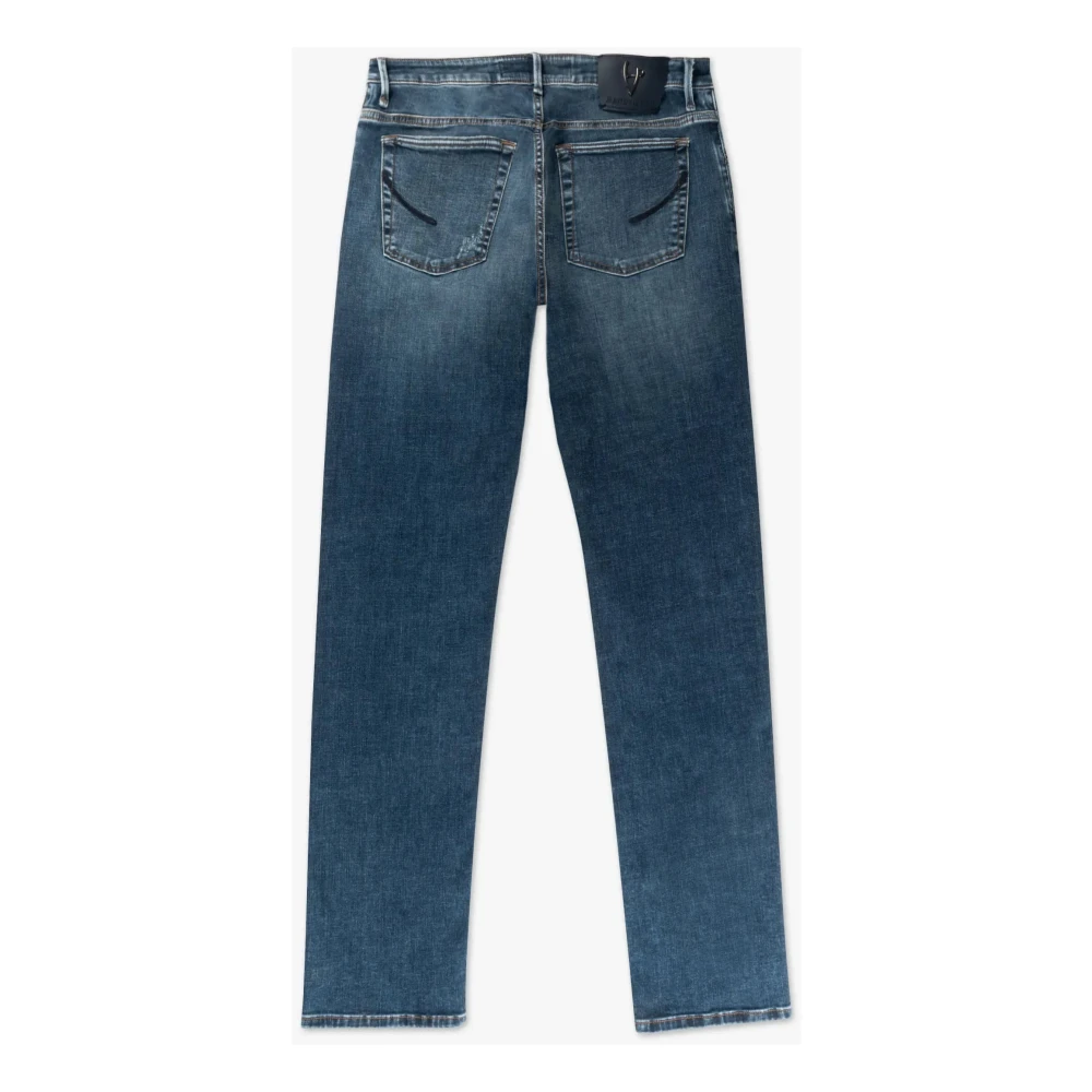 Hand Picked Moderne High-Waist 5-Pocket Jeans Blue Heren