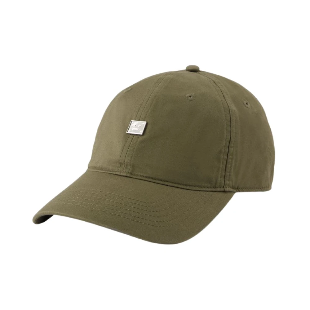 Acne Studios Groene Katoenen Fade Cap Green Unisex