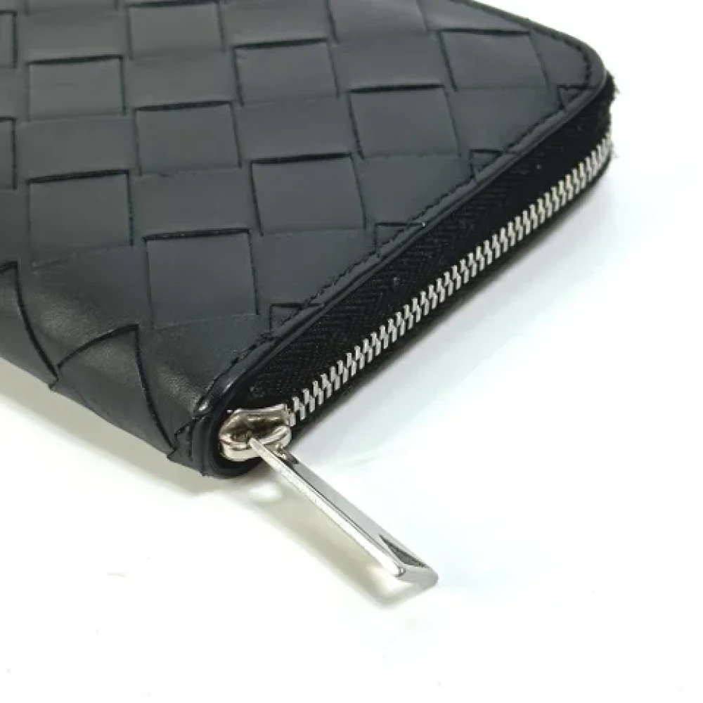 Bottega Veneta Vintage Pre-owned Leather wallets Black Dames