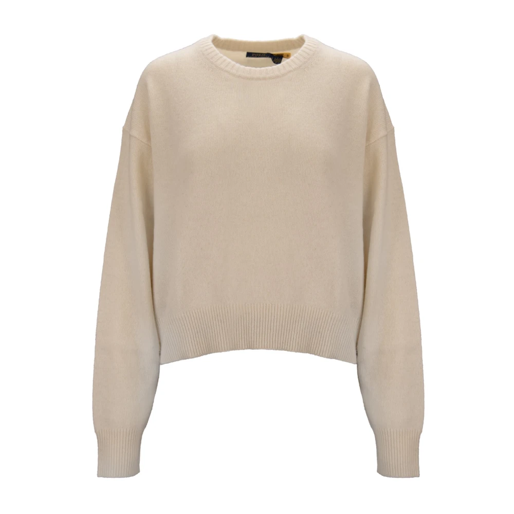 Ralph Lauren Women's Beige Round-Neck Knitwear