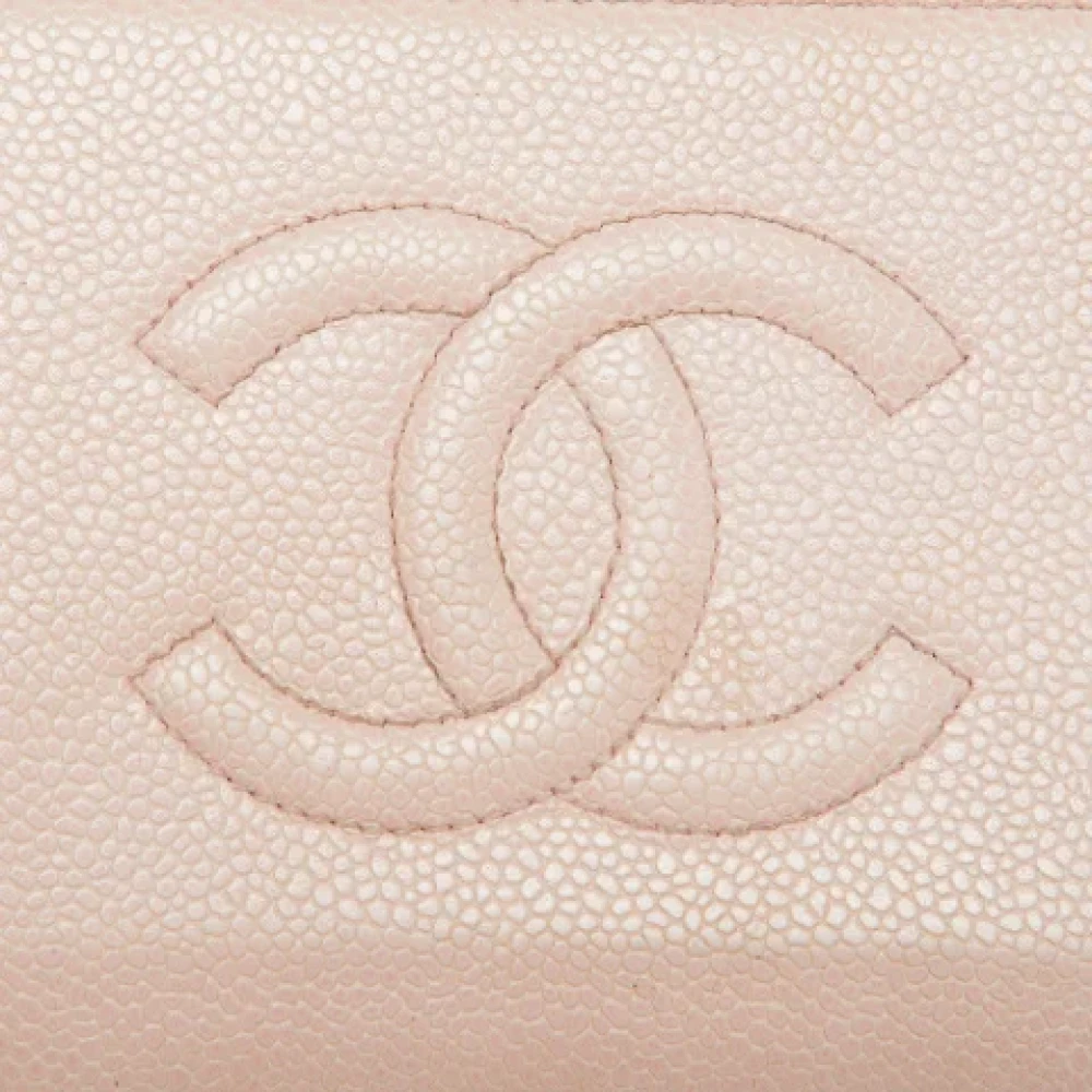 Chanel Vintage Pre-owned Leather wallets Pink Dames