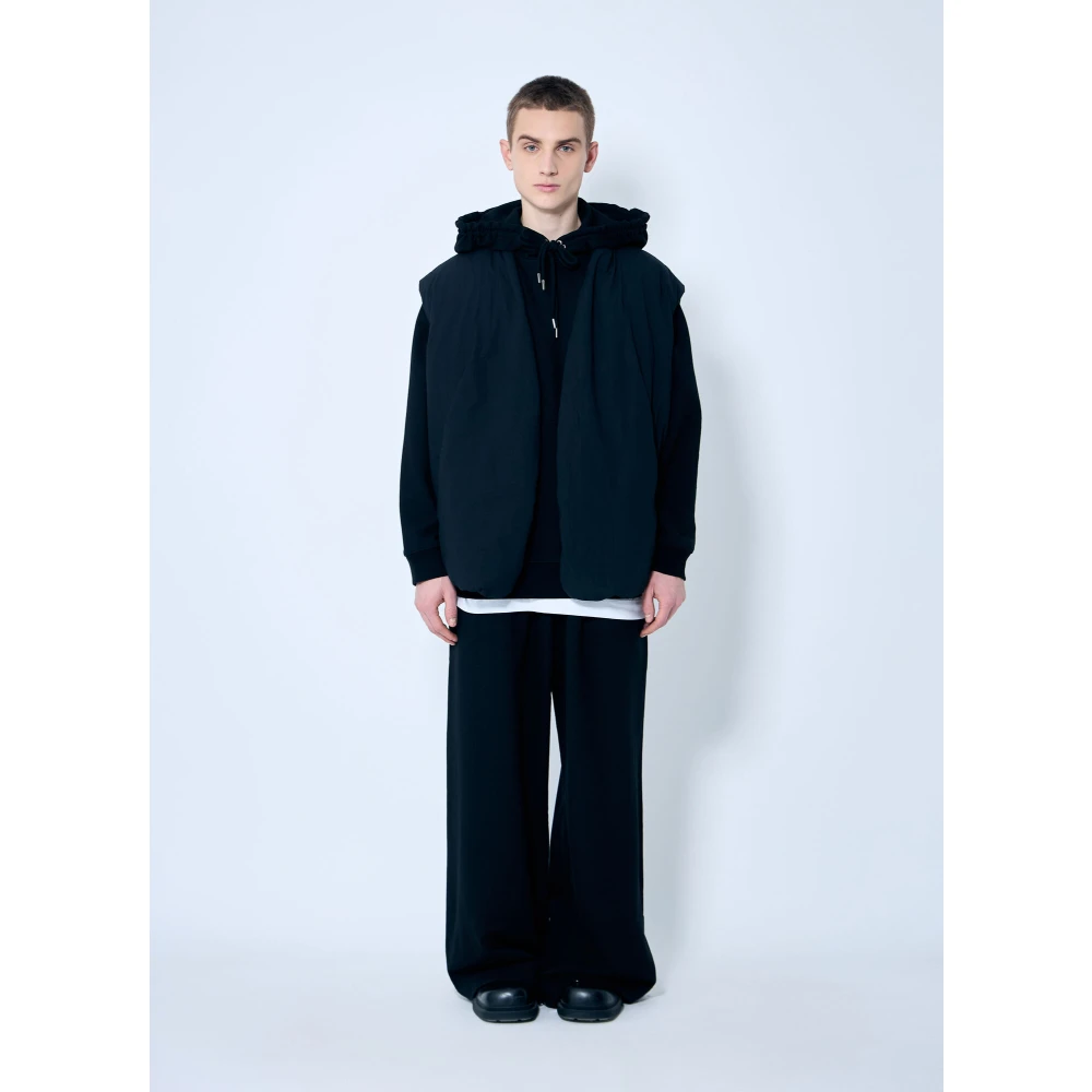 Dries Van Noten Katoenen Hoodie met Kangoeroezak Black Heren