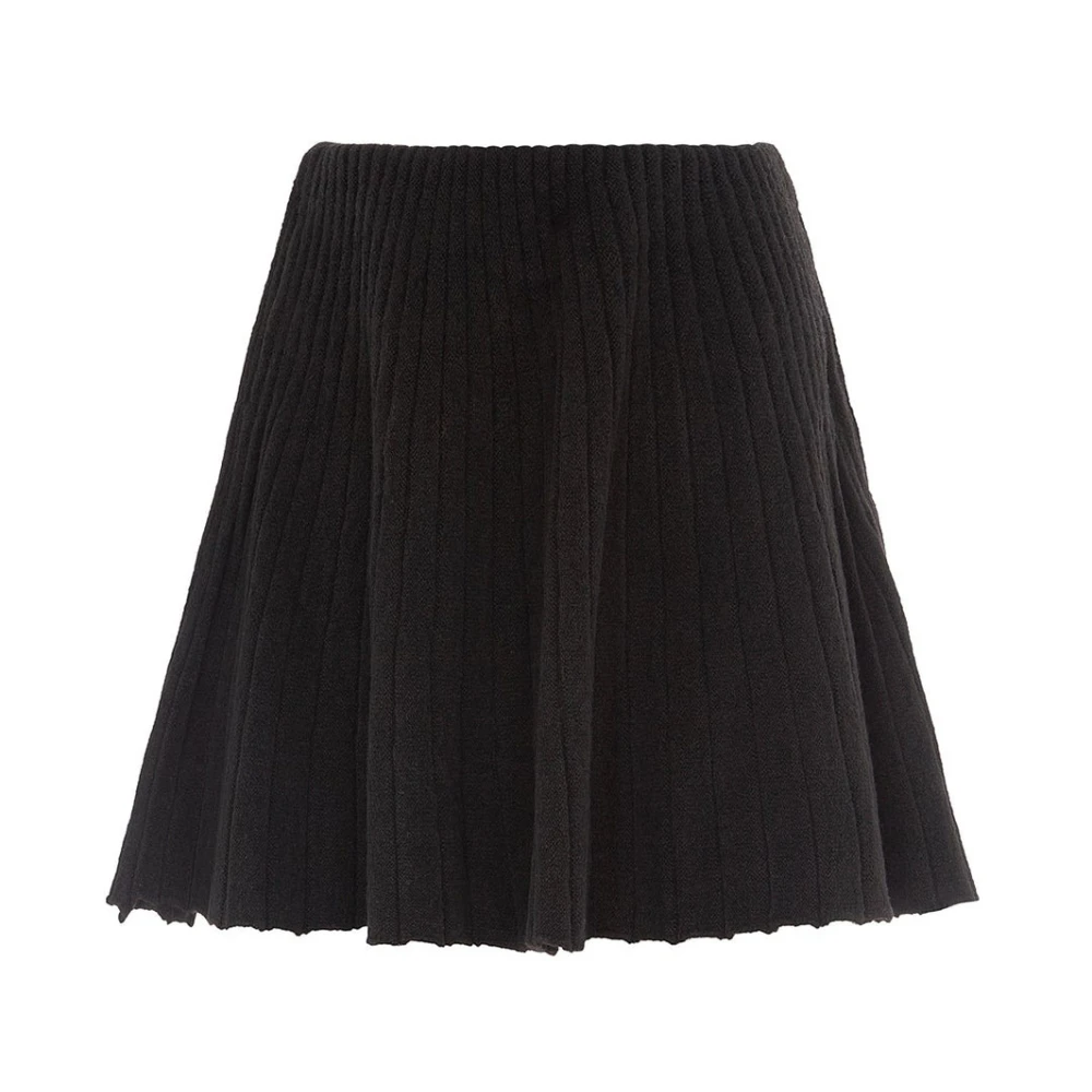 Akep Zwarte Mini Rok Black Dames