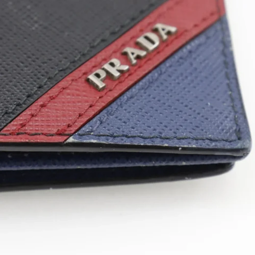 Prada Vintage Pre-owned Leather wallets Black Heren