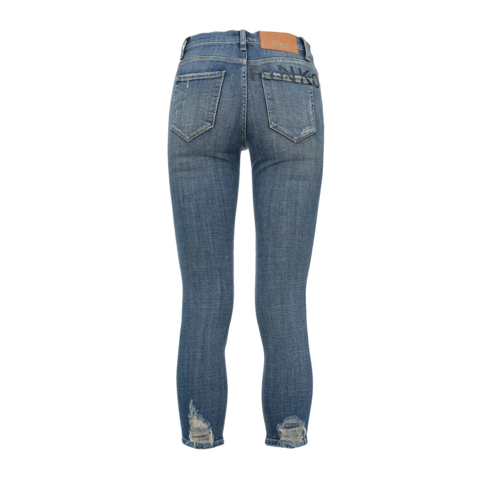 pinko Stijlvolle Cropped Jeans voor Vrouwen Blue Dames