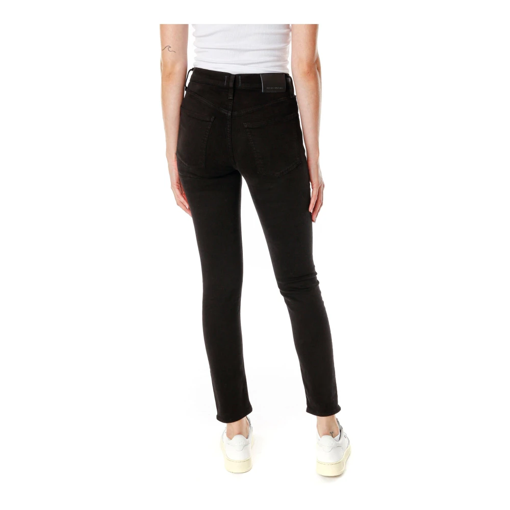 Citizens of Humanity Midwaist Skinny Fit Jeans Black Dames