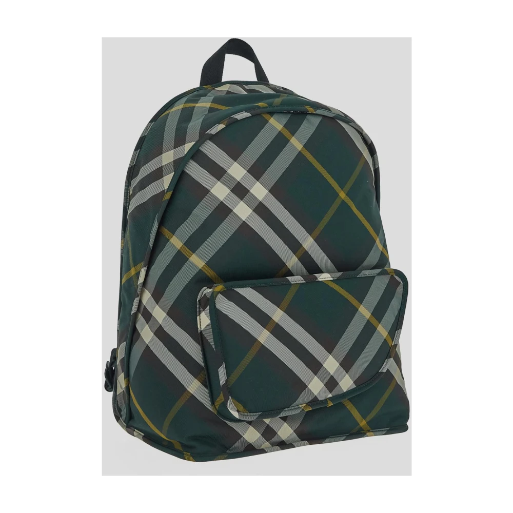 Burberry Stijlvolle Shield Rugzak van Nylon Green Heren