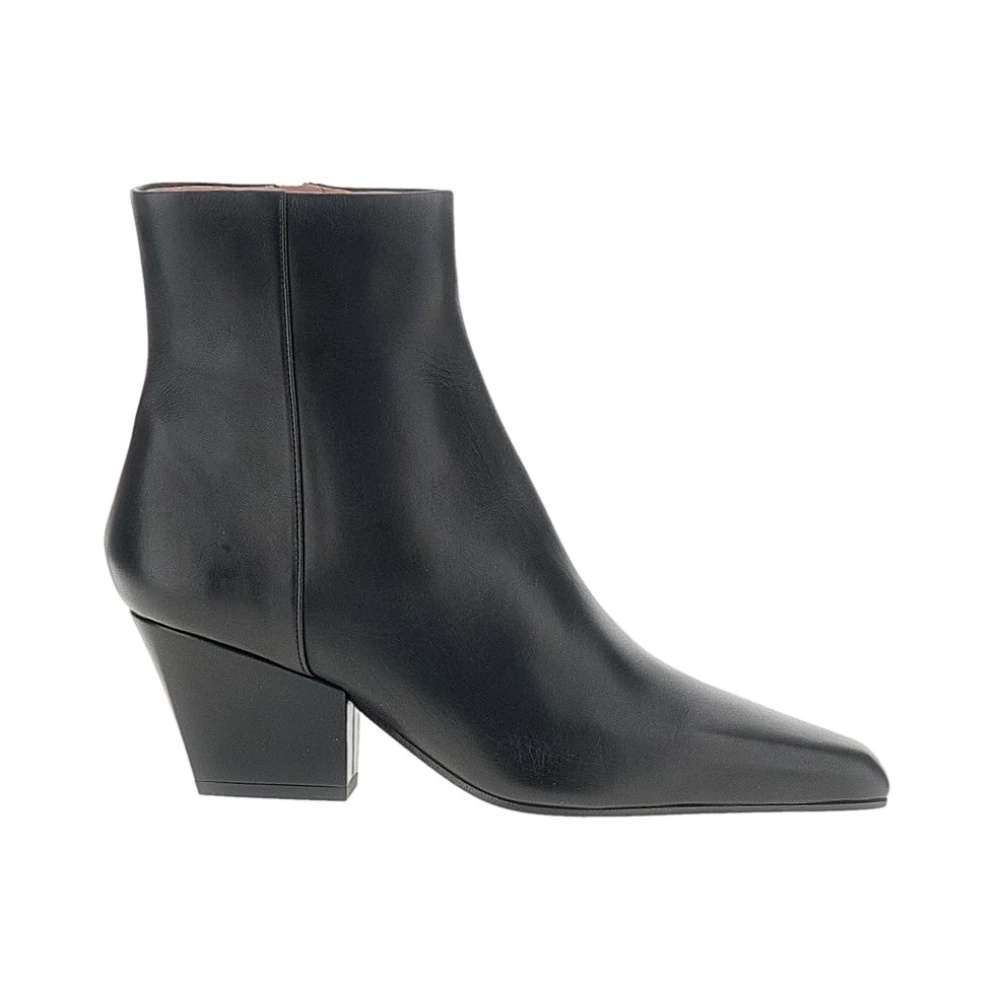 Paris Texas Black Jane Ankle Boots - Female - Cowboy & Biker Boots - 6 Uk - Shoes