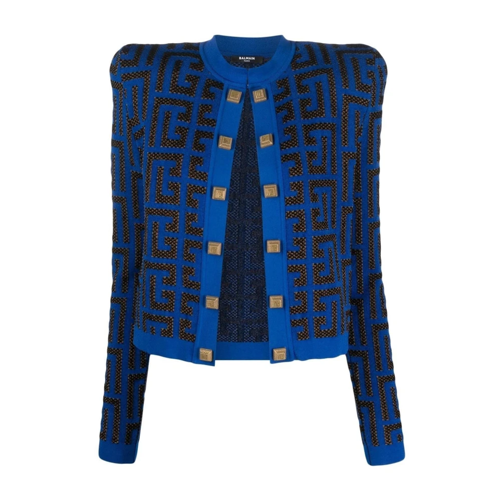 Balmain Women's Blue Elegant Pharaon Blazer Jacket - Tweed Jackets - Xs - Jackets