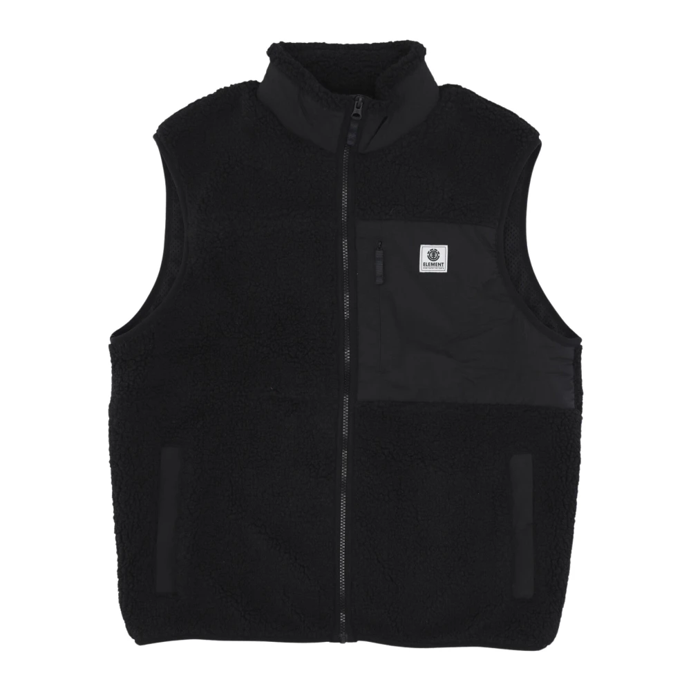Element Men's Black Elet, Waistcoats, Xl, Sherpa Flint Sleeveless Vest