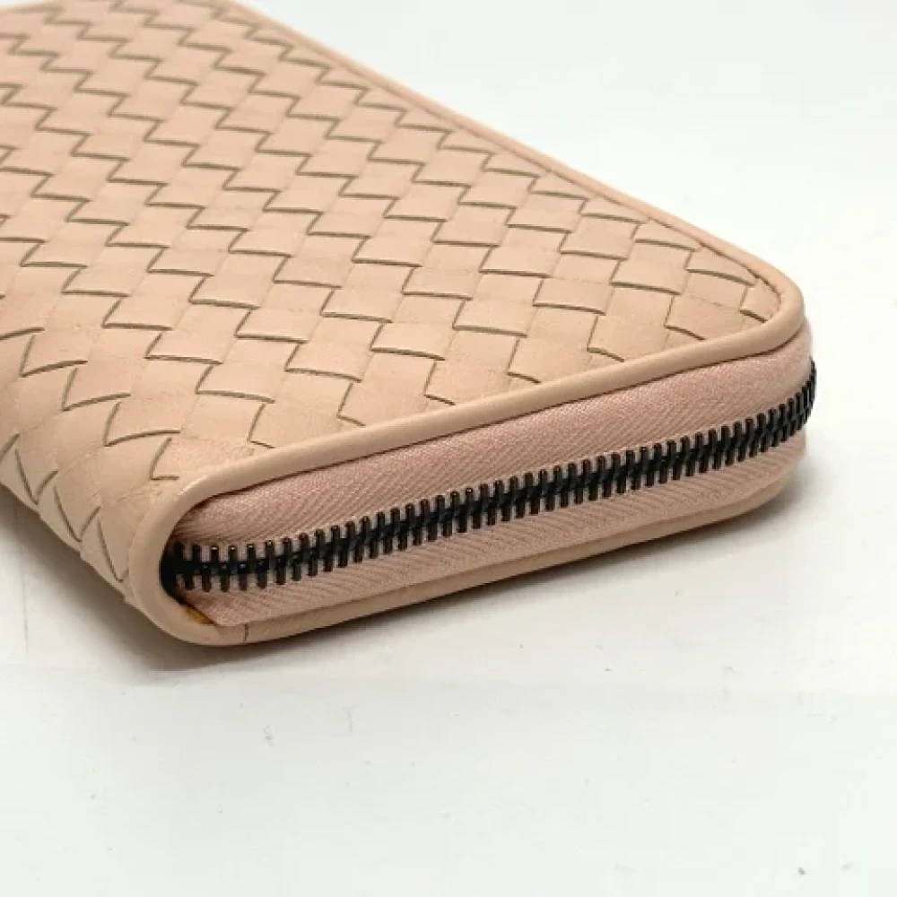 Bottega Veneta Vintage Pre-owned Leather wallets Pink Dames