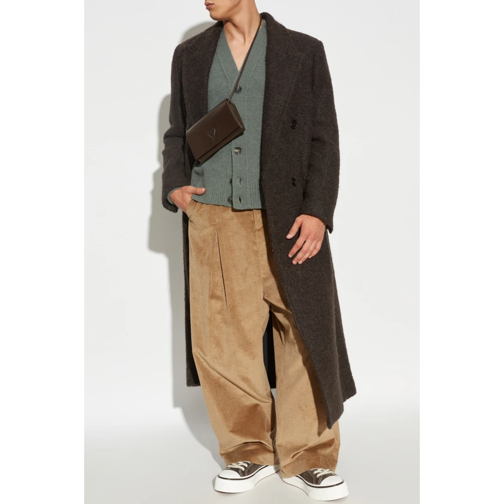 Ami Paris Cardigan met logo Green Heren