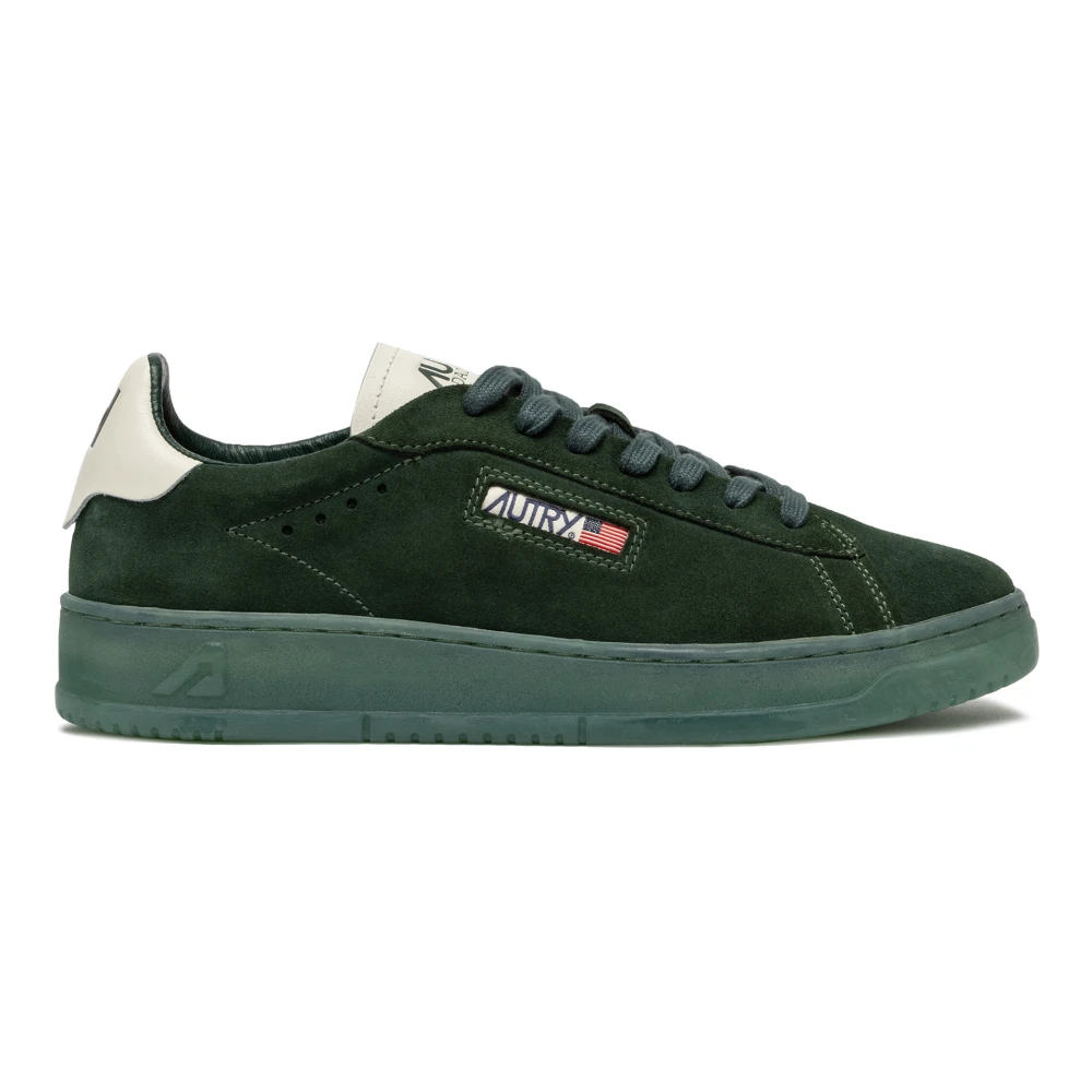 Autry Men's Green Sneakers, 7 Uk, Dallas Low Trainers