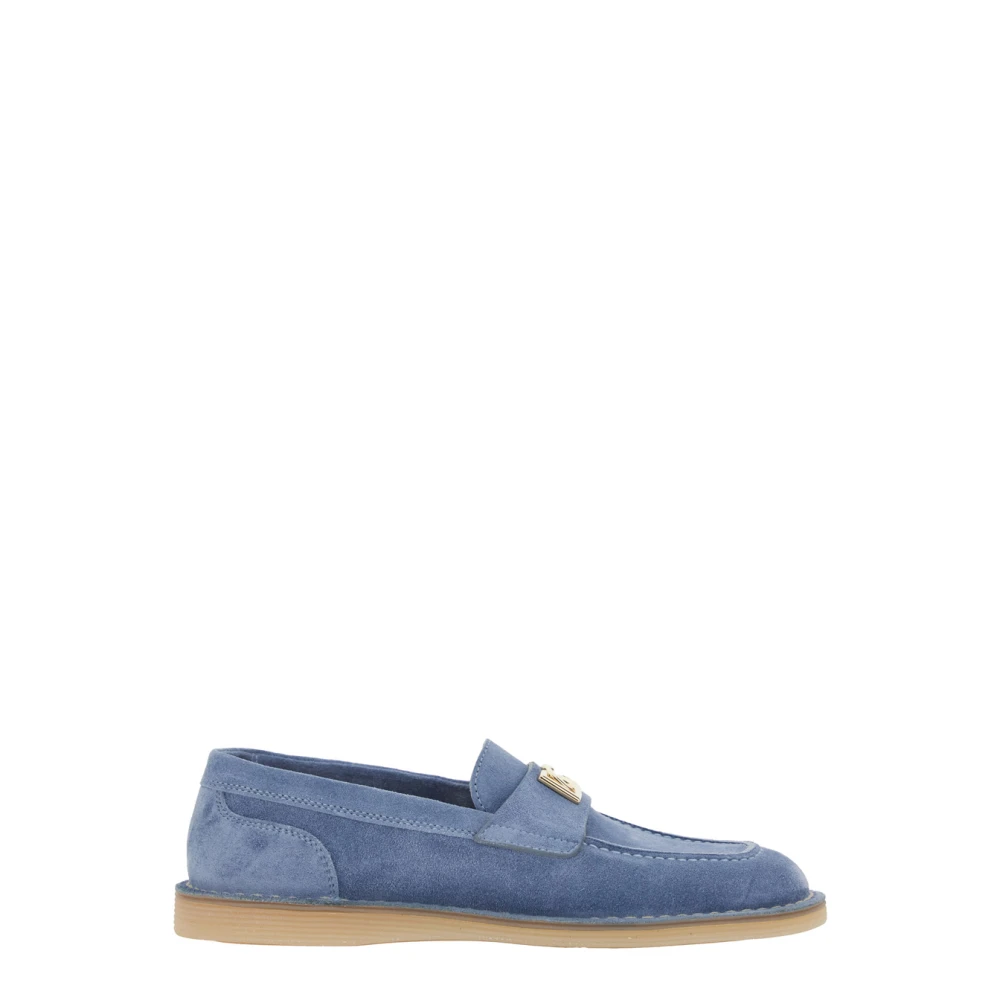 Dolce & Gabbana Women's Blue Loafers, 6 Uk, Casual Mocassin