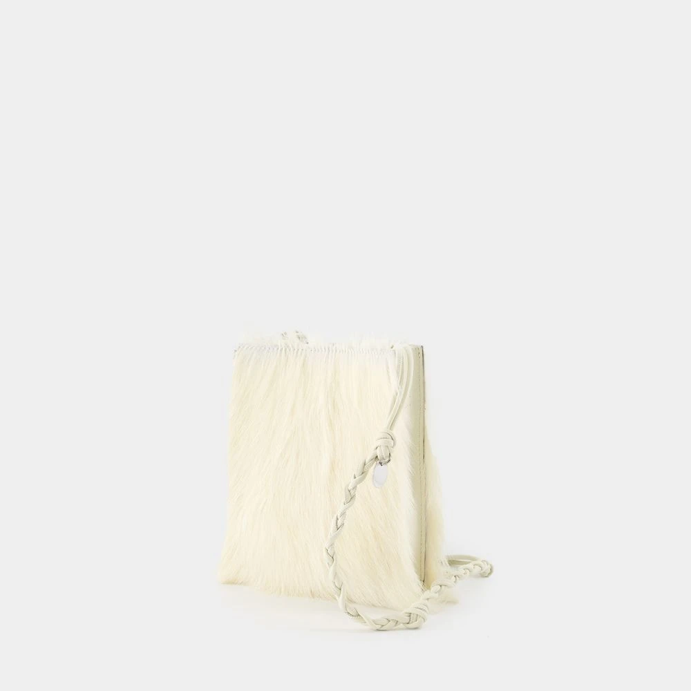 Jil Sander Witte Leren Crossbody Tas Tangle White Dames