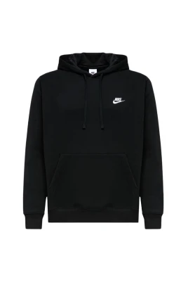 Svart Fleece Hoodie