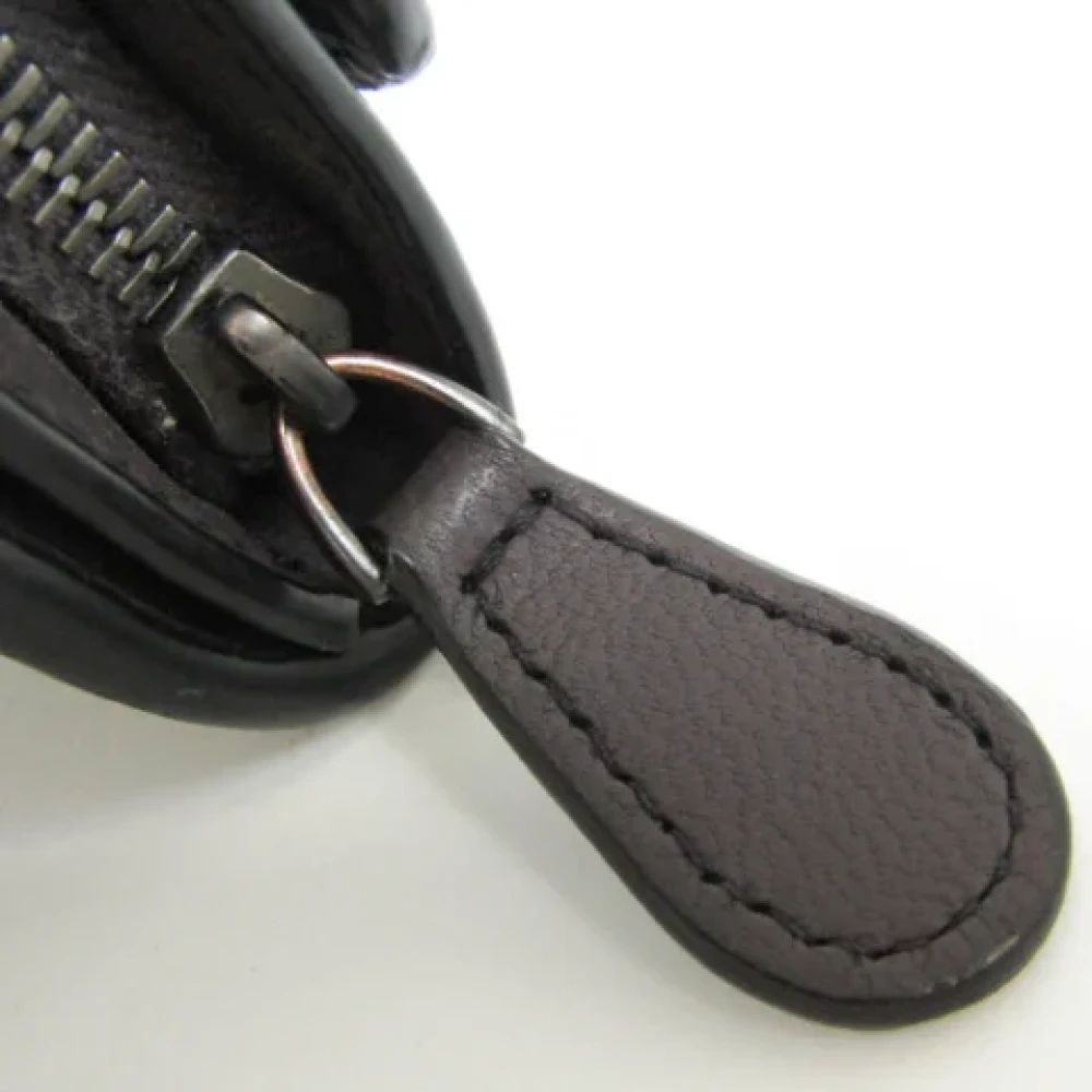 Bottega Veneta Vintage Tweedehands Bruin Leren Bottega Veneta Portemonnee Brown Dames