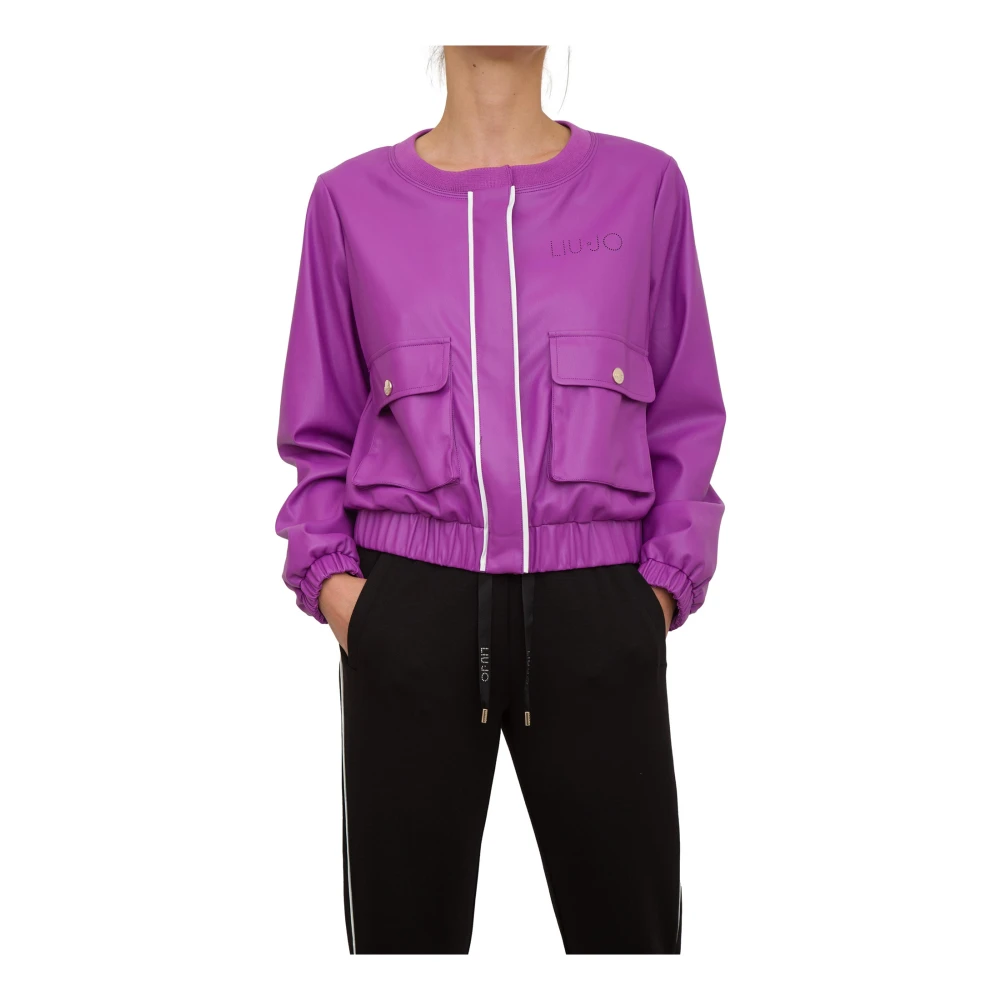 Liu Jo Paarse Coated Jas Purple Dames