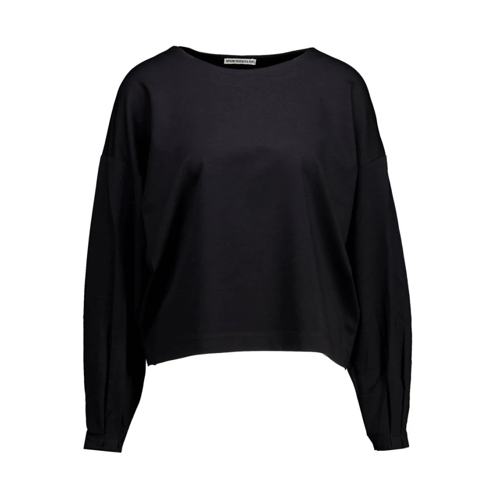 Drykorn Tijdloos Zwart Ronde Hals Sweater Black Dames