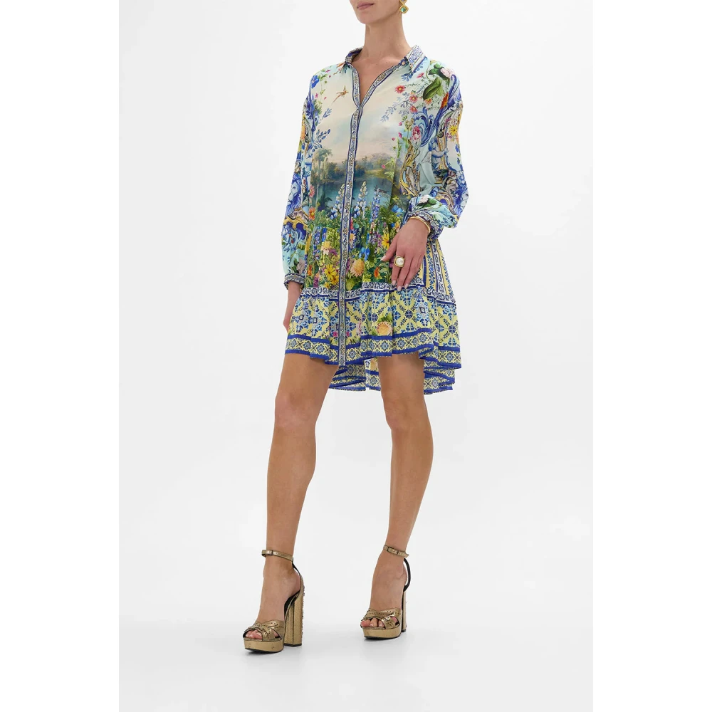 Camilla Zijden gelaagde korte jurk Wall To Wall Wonders Multicolor Dames