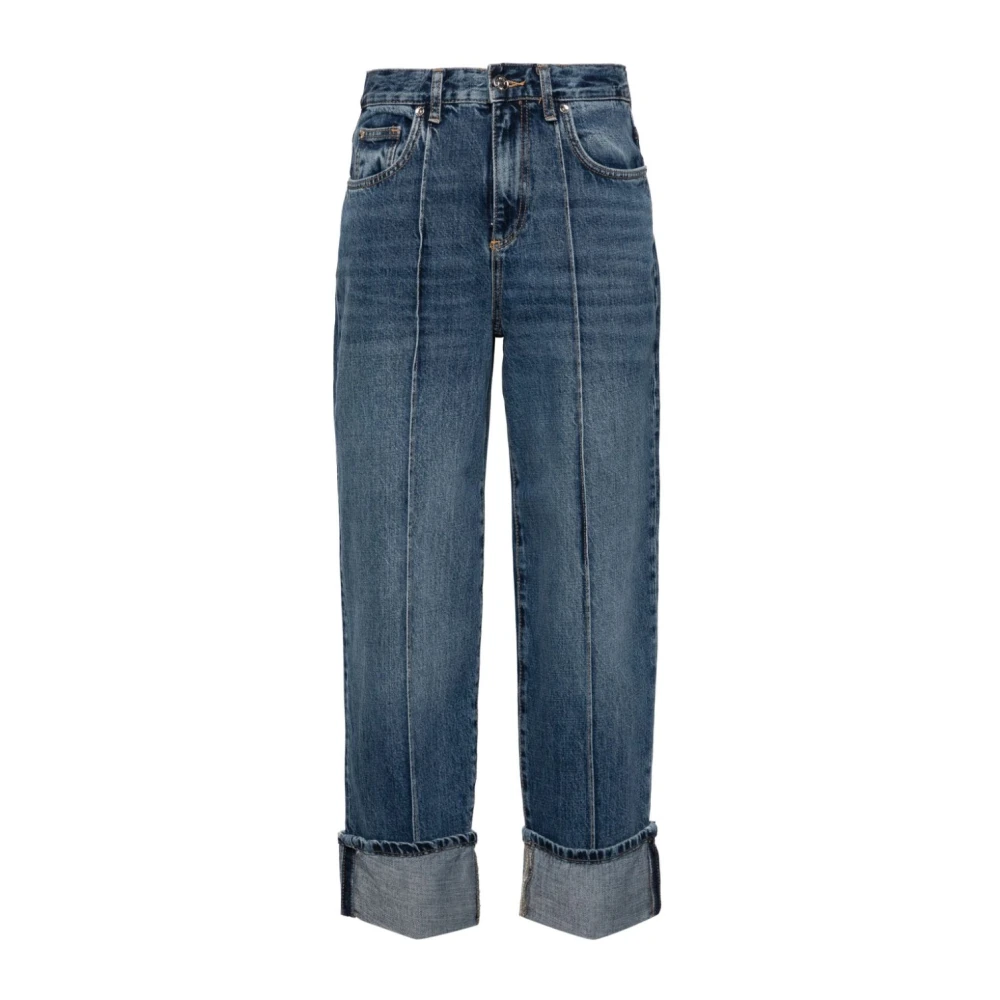 Liu Jo Blauwe Denim Jeans Vervaagd Effect Blue Dames
