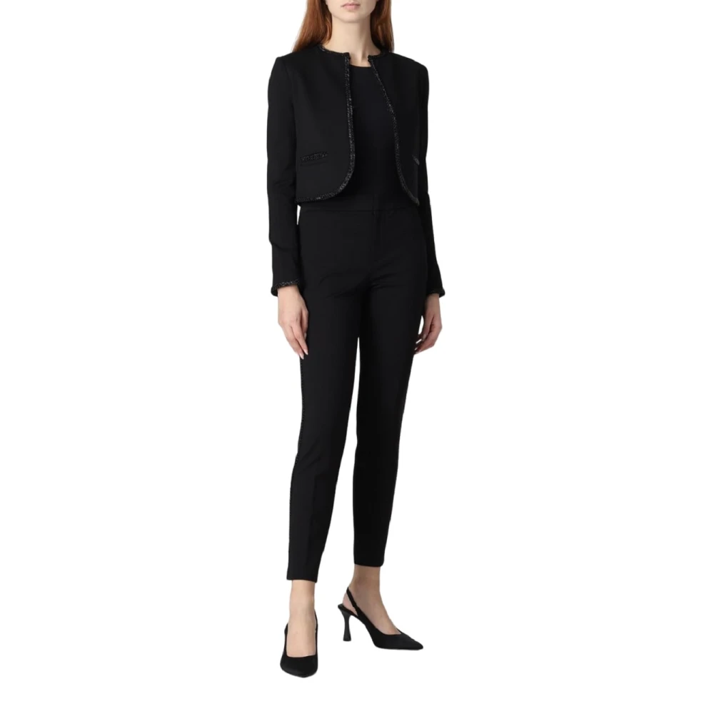 Twinset Elegante Jas Black Dames