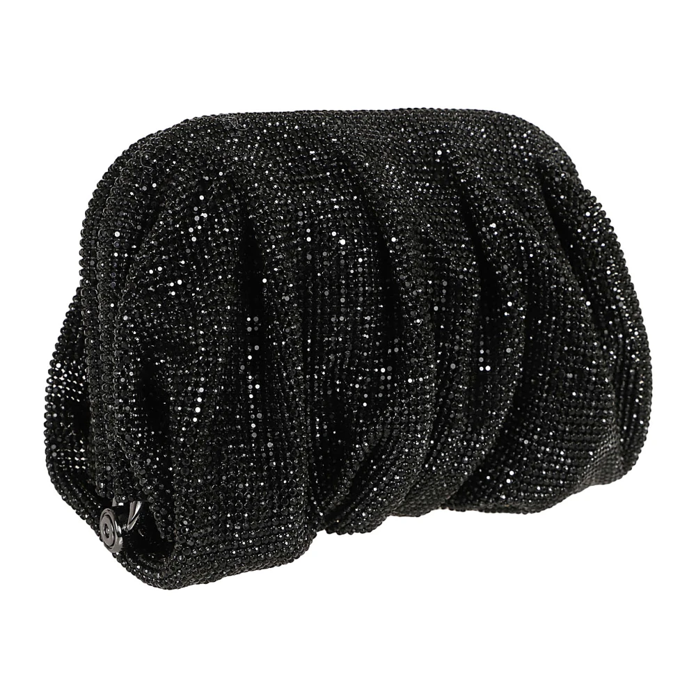 Benedetta Bruzziches Zwarte Zijden Clutch Tas Venus La Petite Black Dames