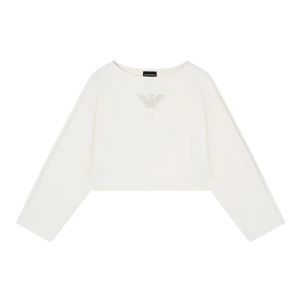 Emporio Armani Damen Beige Sweatshirts & Hoodies, Mgröße: