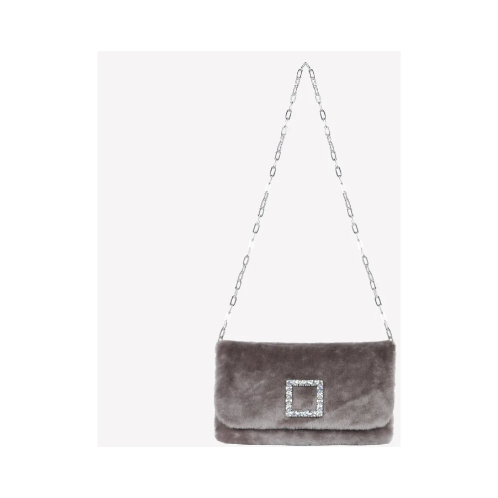 Roberto Festa Powder Clutch Gray Dames