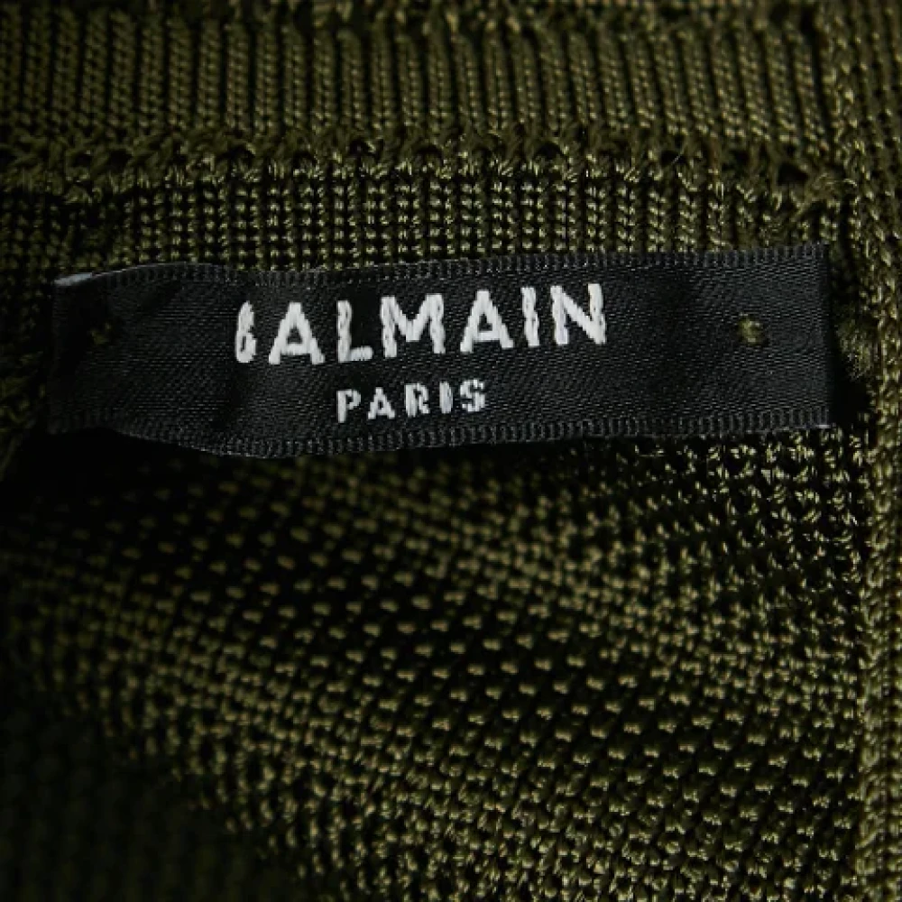 Balmain Pre-owned Knit dresses Green Dames