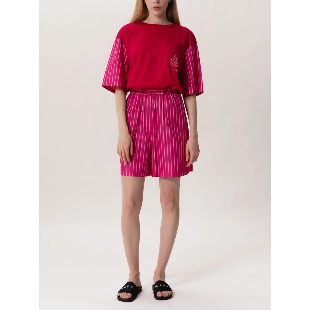 Max Mara Stijlvolle Shorts met Zakken Ss23 Pink Dames