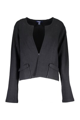 cardigan-noir-classique-en-tricot-a-manches-longues