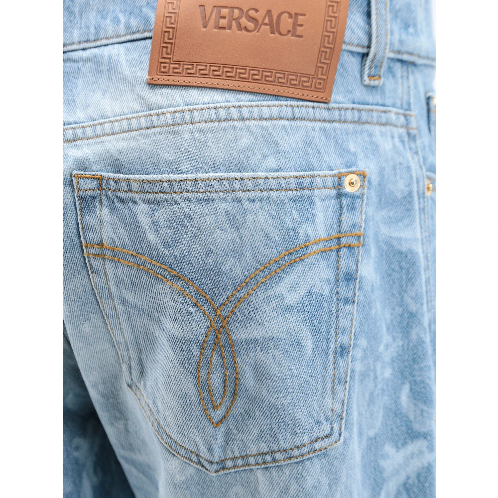 Versace Herenkleding Jeans Blauw Aw23 Blue Heren