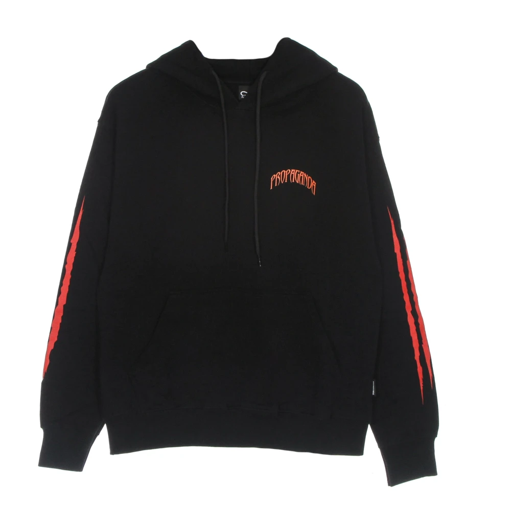 Propaganda Zwarte Lichtgewicht Hoodie Grizzly Black Heren