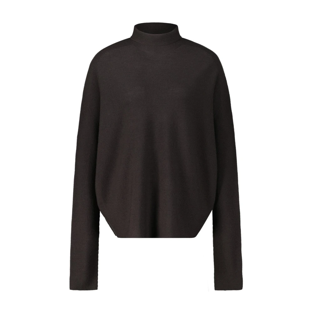 Drykorn Elegant Turtleneck Sweater Liora Brown, Dam