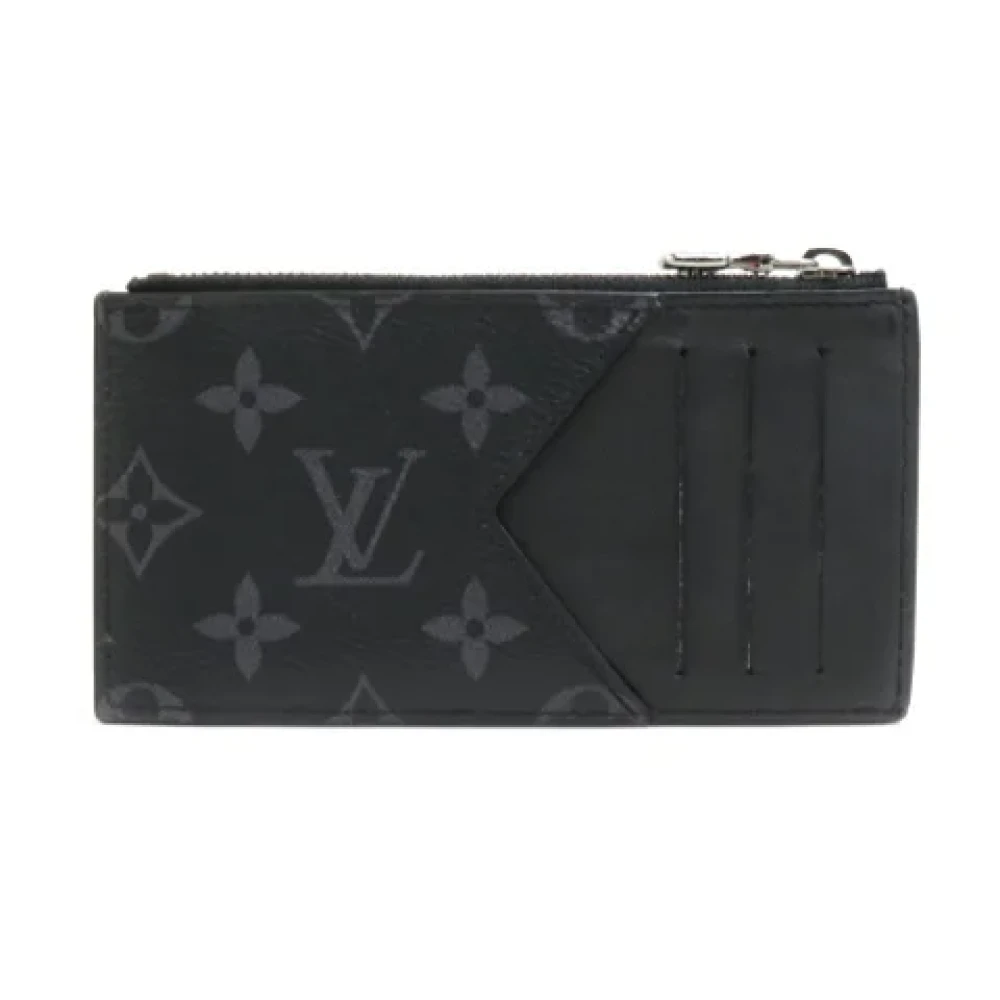 Louis Vuitton Vintage Pre-owned Fabric wallets Black Heren