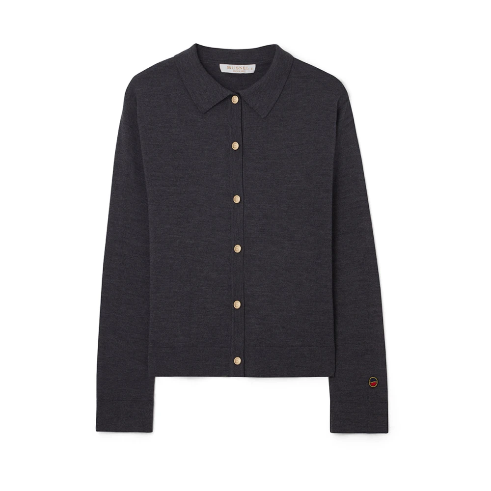 Busnel Tijdloze Angelika Cardigan in Antracite Gray Dames