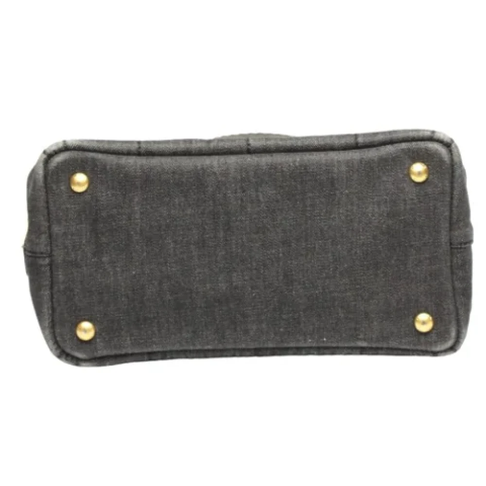 Prada Vintage Pre-owned Denim totes Black Dames