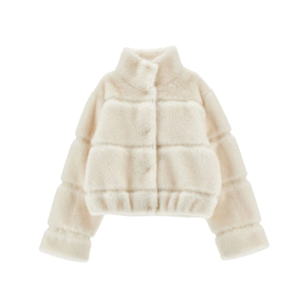 Monnalisa Coats - Unisex - Winter Jackets - Beige - 12 Y | 152 Cm - Kids