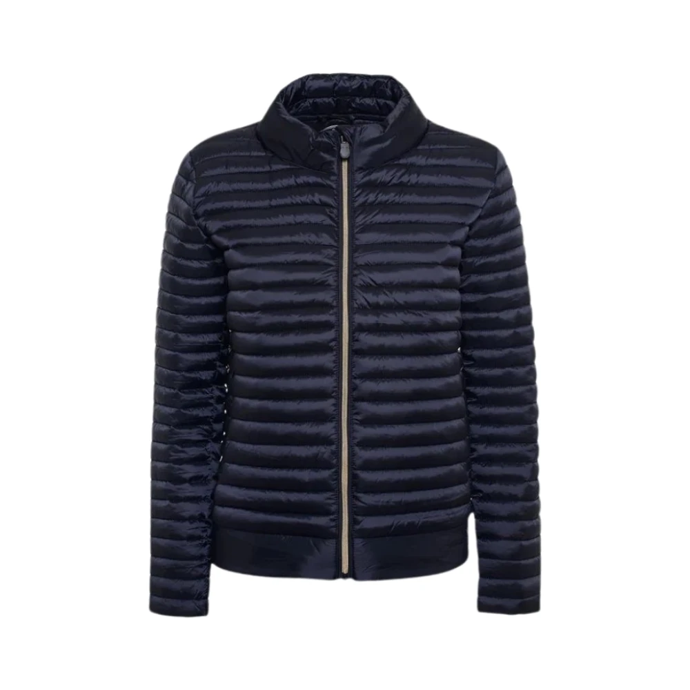 Save The Duck Women's Blue Navy Quilted Jacket Alyssa Model